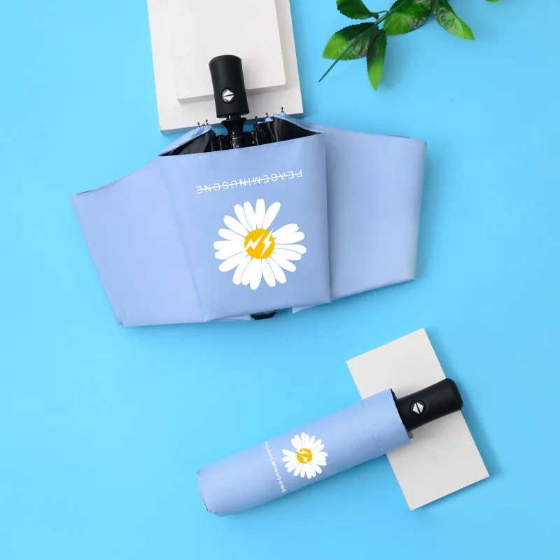 

18cm Pocket Umbrella Ultralight Mini Sunshade Black Plastic Sunscreen Anti-UV Umbrella Portable Female Folding Sunshade Umbrella