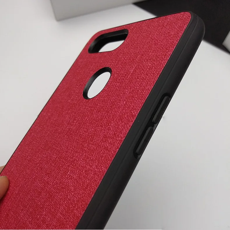 for OPPO F7 Reno 10X Zoom A9 K1 A7 A5S F11 R17 Pro R15 F9 A7X Realme 1 2 3 Case Fabric Plain Back Cover Shockproof Funda Casing |