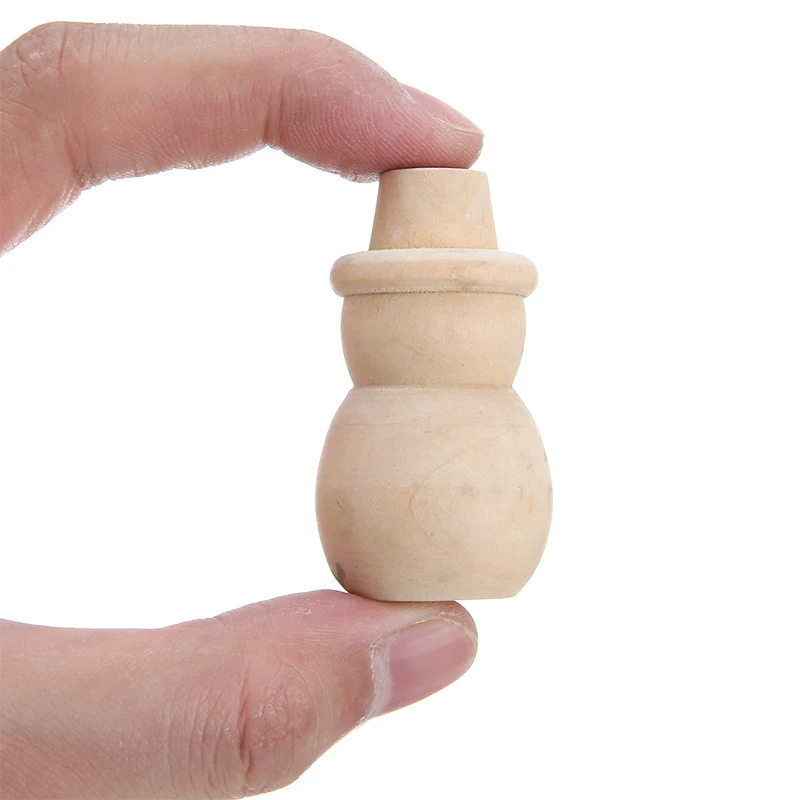 

10Pcs Logs Peg Dolls DIY Plain Blank Wooden Peg Dolls for Family Wood Crafts Unfinished Wooden Decorations