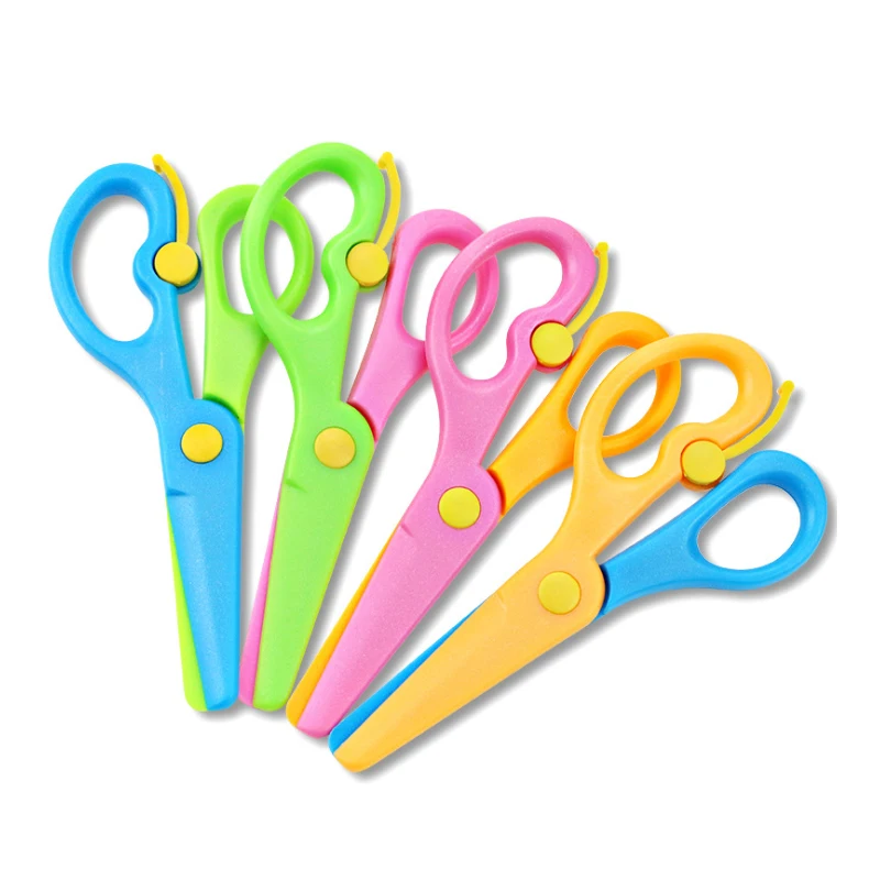 Детский сад Студент Дети Безопасность Пластик ножницы Бумага резак для поделки
