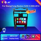 Автомагнитола 2DIN для SsangYong Rexton Y250 II 2 2006-2012 DSP мультимедийный DVD-плеер аудио навигация GPS стерео видео 64G 8 ядер