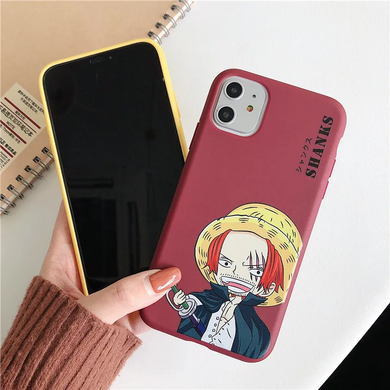 Мультяшный цельный чехол для iPhone 11 11pro 8 7 6 6s Plus X XS Чехлы max xr Japan Anime Shanks Trafalgar Law TPU