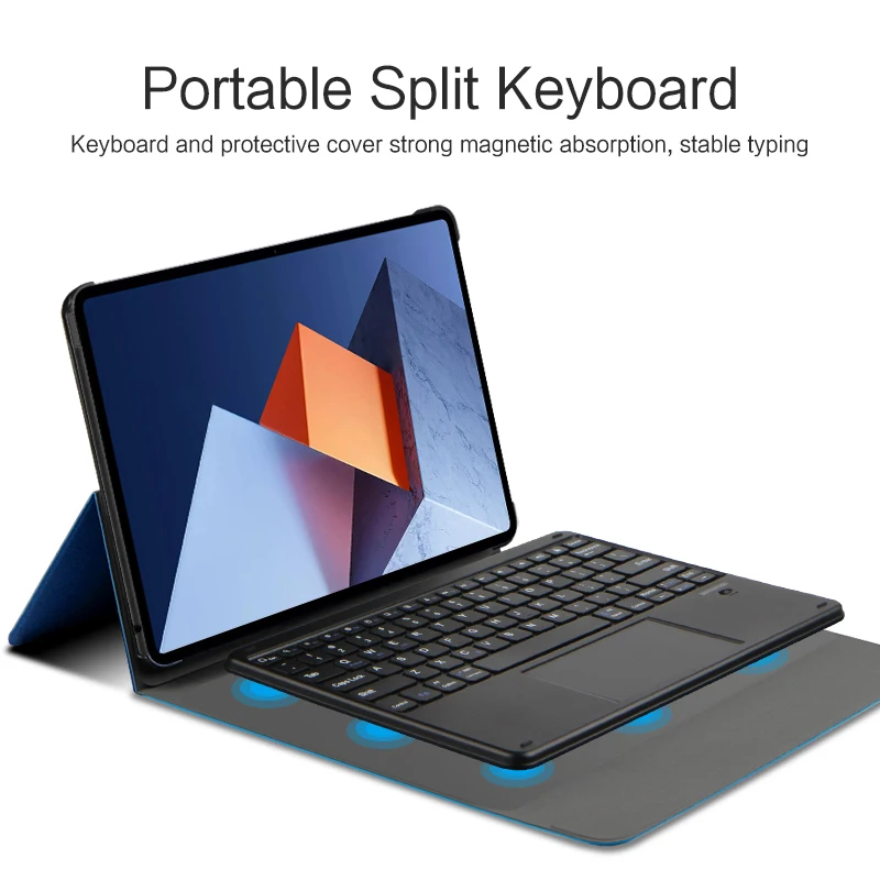Keyboard Case For HUAWEI MateBook E 12.6 Inch 2022 DRC-W58 DRC-W56 DRC-W76  Tablet Bluetooth Keyboard Cover Protective Shell