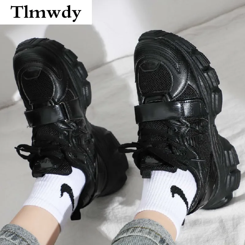 

Spring Casual Fashion Women Sneaker Mesh Breathable Lace-up Woman New Vulcanized Shoes Comfortable Walking Platform Woman Shoes