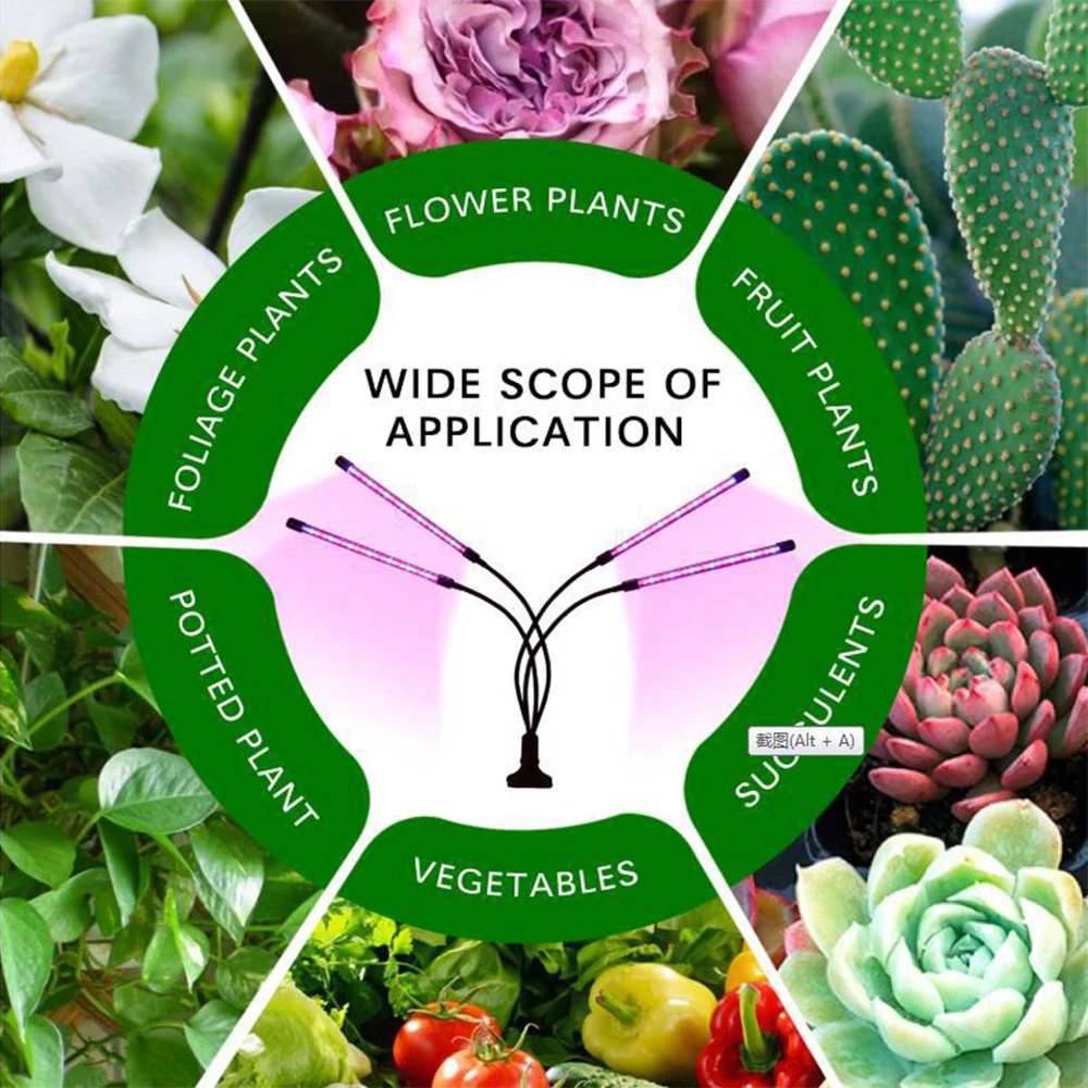 Светодиодная лампа для выращивания через USB полный спектр фитолампа Комнатные