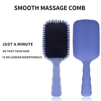 rubber handle custom hair brush comb professional detangle detangling wet and dry air cushion hair brushes for women
