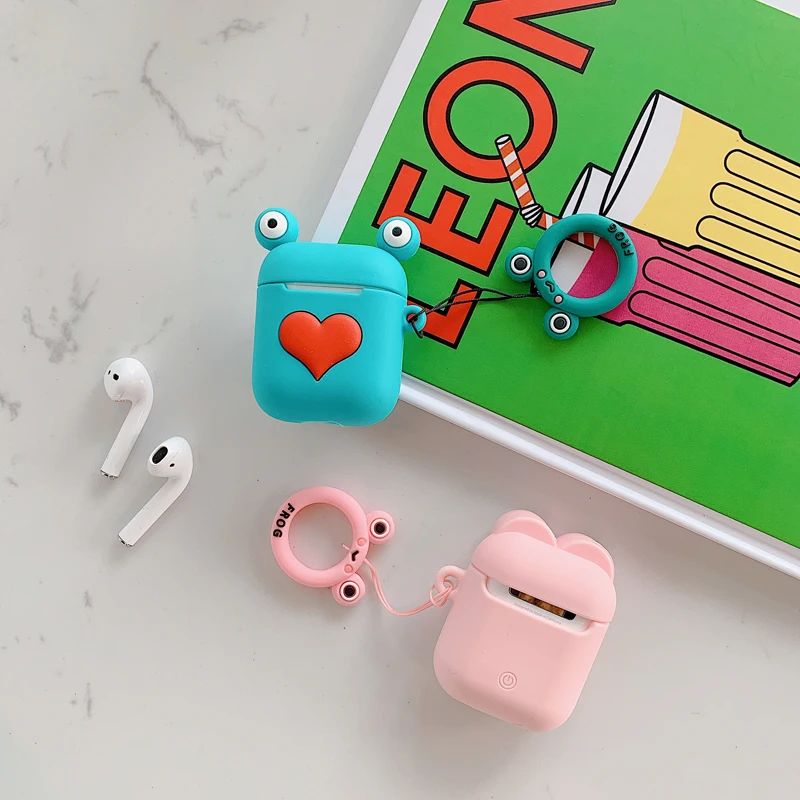 Новые Мультяшные беспроводные bluetooth наушники чехол для Apple AirPods силиконовые зарядки наушники Чехлы для Airpods 2 защитный чехол