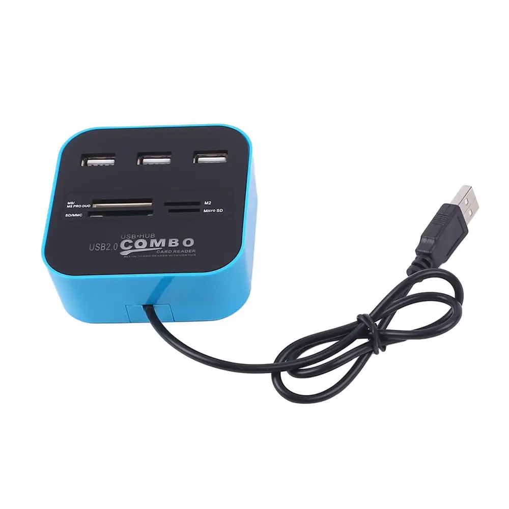3 Порты и разъёмы usb-хаб кард-ридер мульти USB разветвитель 7 в 1 Поддержка Micro TF/SD/M2 MS SDHC MMC usb-хаб 2,0 для портативных ПК