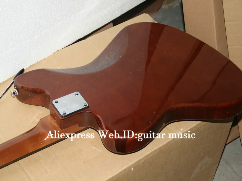 Новое поступление пользовательский магазин электрическая гитара коричневая