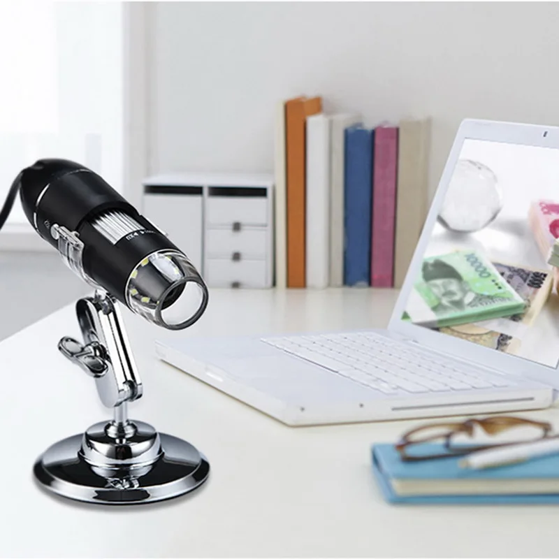 

USB Digital Handheld Microscope Digital Magnification Endoscope Camera 8 LEDs 3 in 1 Interface