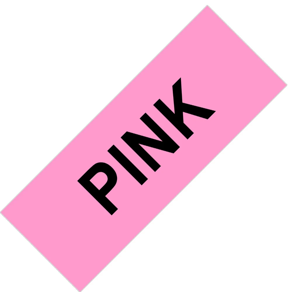 Black on Pink 1 шт. Этикетка ленты SS12KW совместимый для EPSON LW-300 LW-400 LW-600P LW-700 LC-4WBN9 принтера "Mei Qing"(12 мм* 8 м черный на белом) этикетировщик - Цвет: Black on Pink
