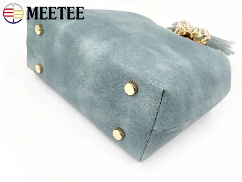10/20/50 шт. Meetee 10 мм плоский винтовой пакет аксессуары для Hanbag нижние шпильки
