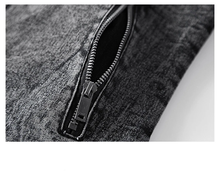 Мужская джинсовая куртка BOLUBAO однотонная на молнии повседневная осень|Мужские