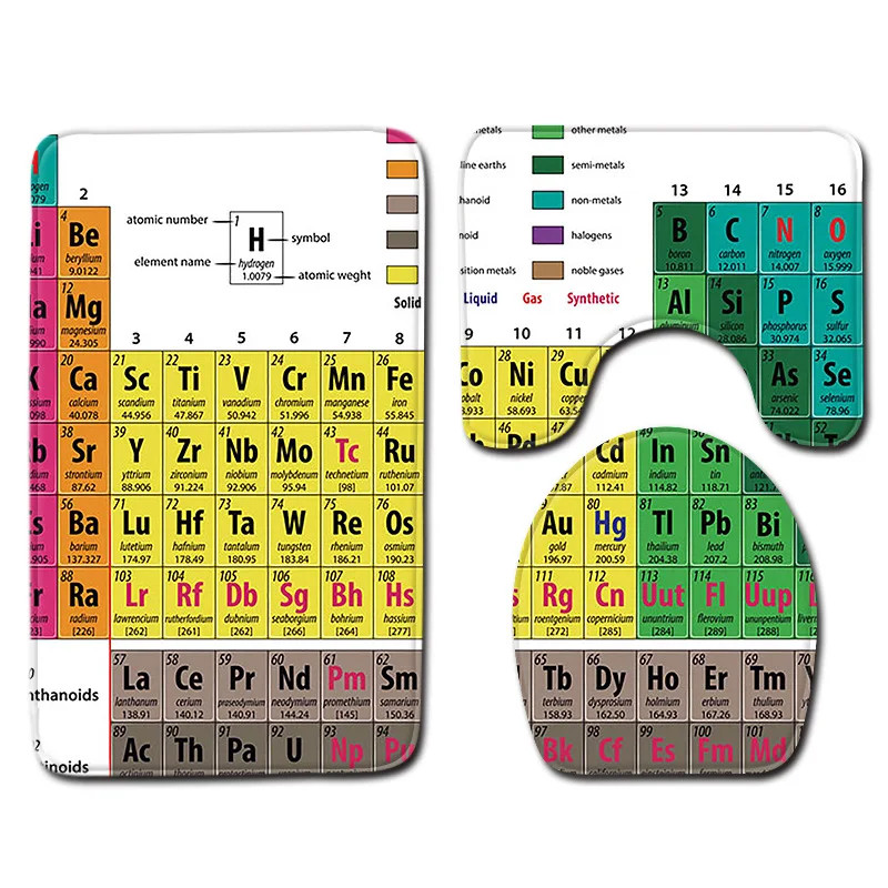Zeegle 3 шт. Ванная комната душа поглощения коврик нескользящий для ванной комнаты