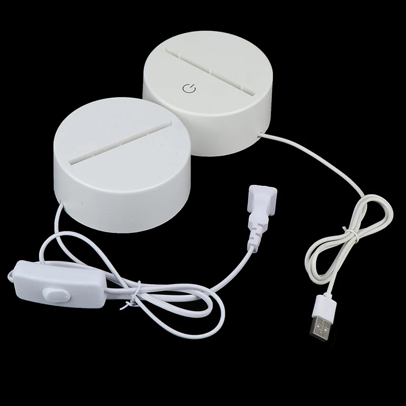 

Cable Touch Lamp Bases For 3D LED Night Light Replacement Colorful Light Base