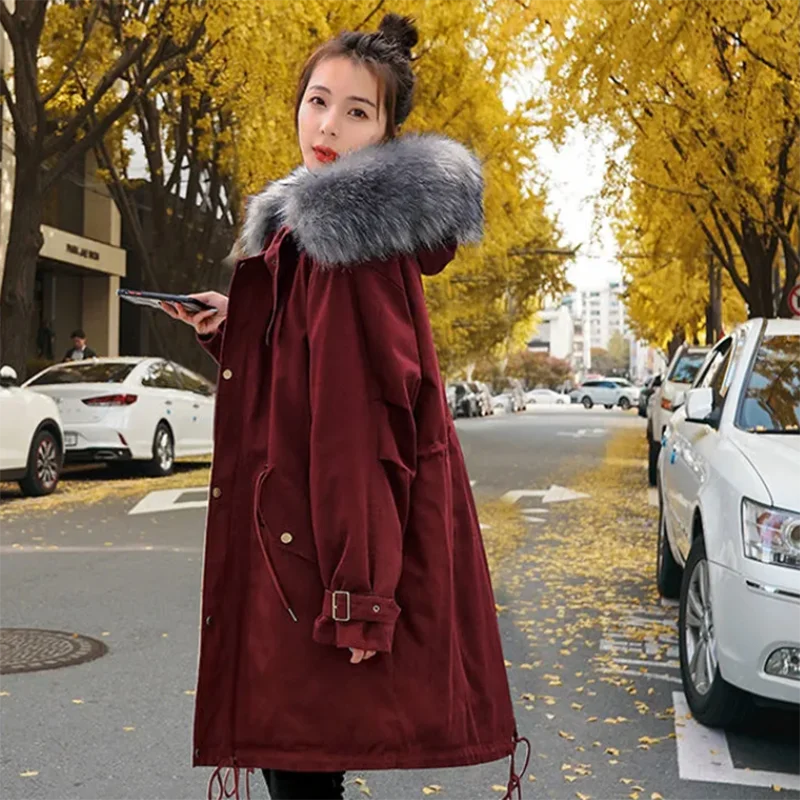 

Winter clothing 2021 new style cotton-padded jacket cotton-padded jacket women's windbreaker mid-length Hong Kong style loose la