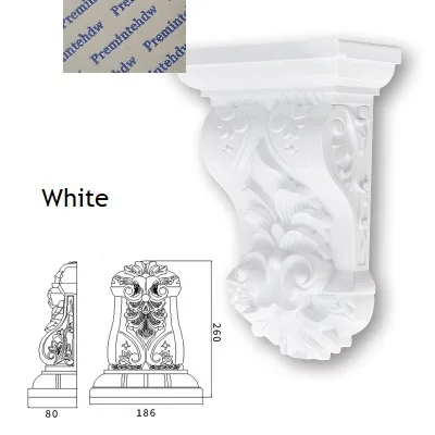 Европейская пластиковая стальная композитная рельефная корбель Corbels архитектурная мебель Украшение Золото Серебро антикварная ручная роспись - Цвет: 1
