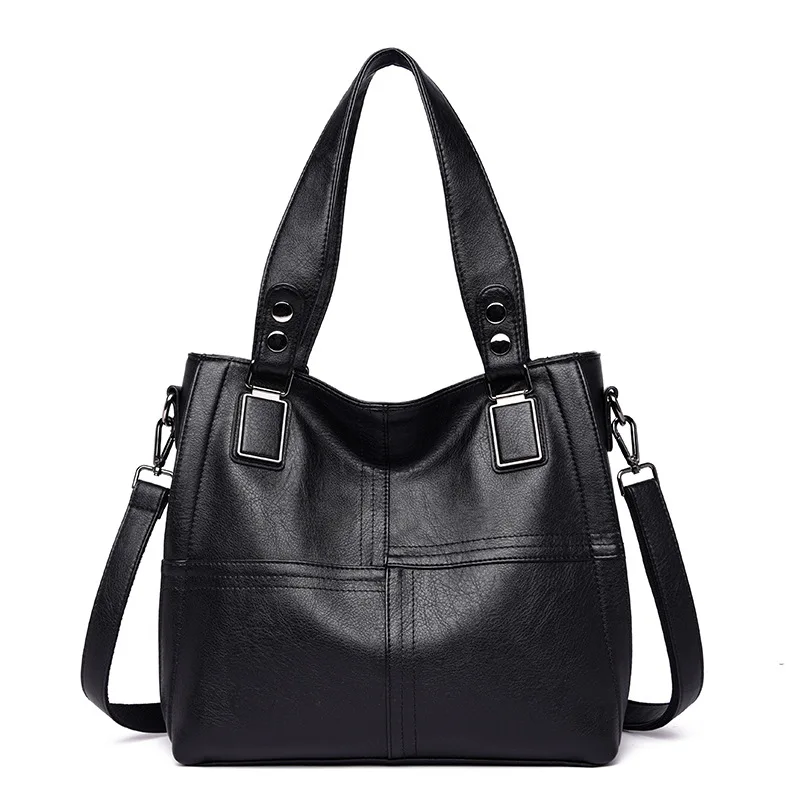 

Handbag Ladies Shoulder Bags Hand Leather Bags For Designer Women Femini 2019 Luxury Large Women Casual Tote Handbags Sac