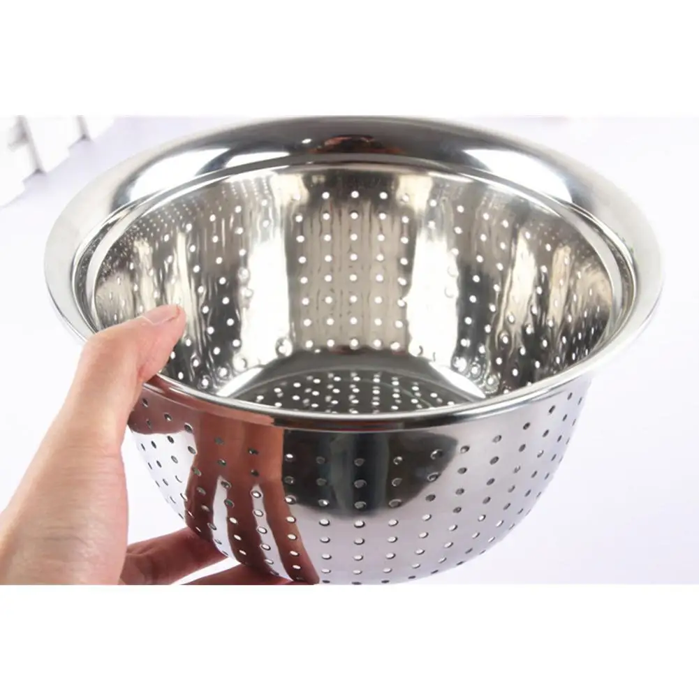 Утепленные Нержавеющая сталь средство для мытья риса сливная корзина кухонные