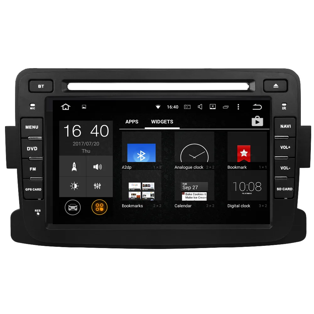 Четырехъядерный 2G RAM 2 din 7 дюймов Android 1 автомобильный DVD GPS Радио стерео для Renault Duster Dacia Logan Sandero поддержка DVR OBD