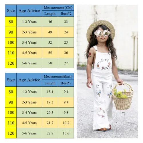 Новый Детский комбинезон с цветочным рисунком для девочек платье на подтяжках