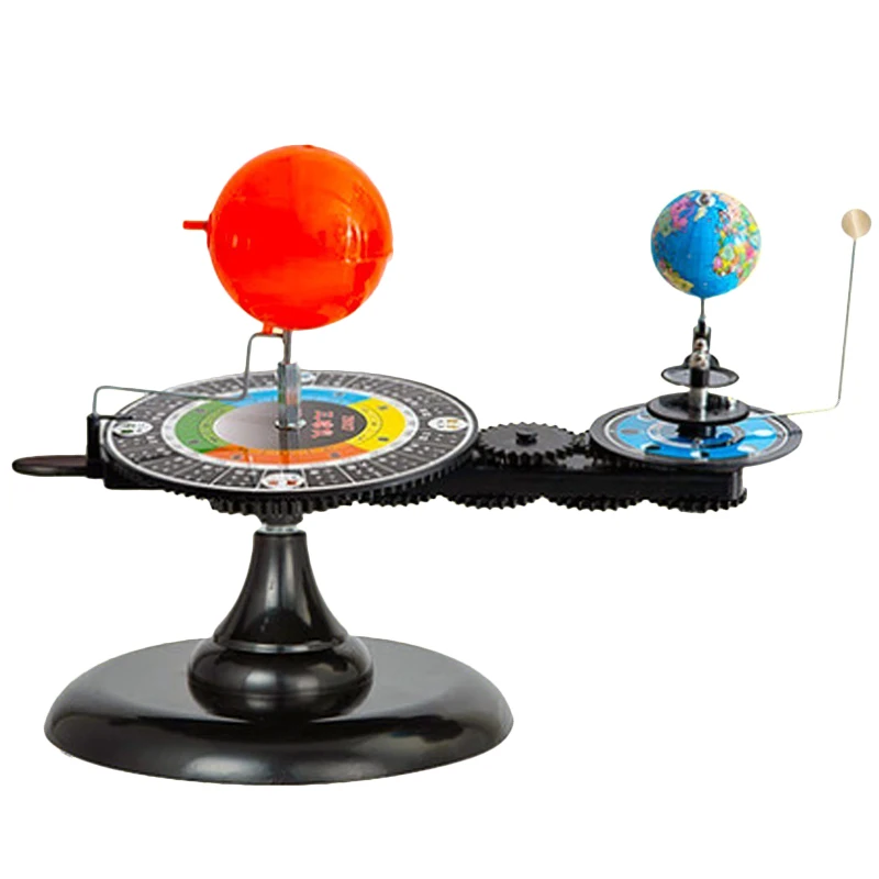 

PPYY-EU штепсельной вилки, солнечный Системы модель DIY Земной шар с изображением солнца, Луны орбитальная машина для планетария обучающие игру...