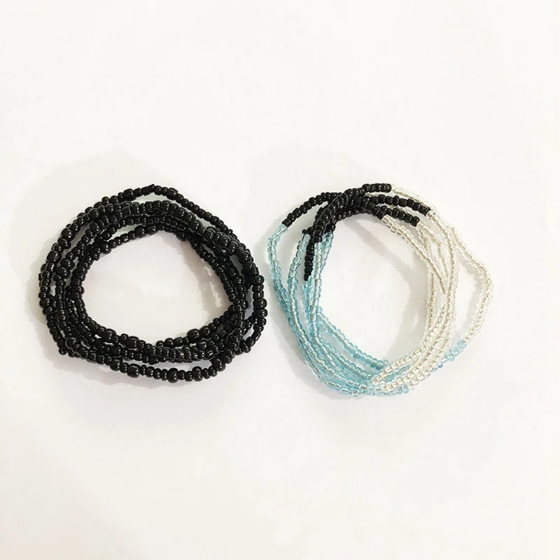 2 шт цепь Бикини живота Модные Ручной работы Бусины Браслет цепочка на талии