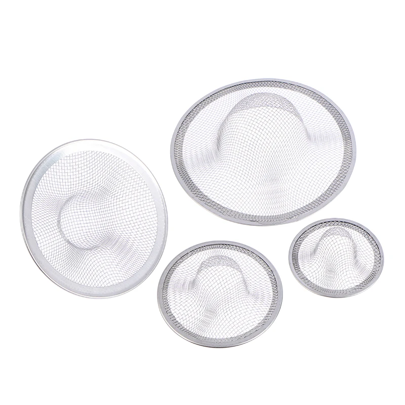 

5PCS Stainless Steel Bathtub Shower Hair Stopper Strainer Trap Drain Hair Catcher Tub Drain Protector For Shower Bathroom Sink