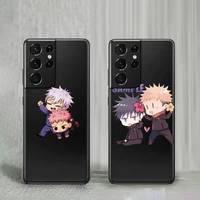 anime jujutsu kaisen phone case for samsung a32 a51 a52 a71 a72 a50 a12 a21s a s note 20 s21 10 plus fe ultra