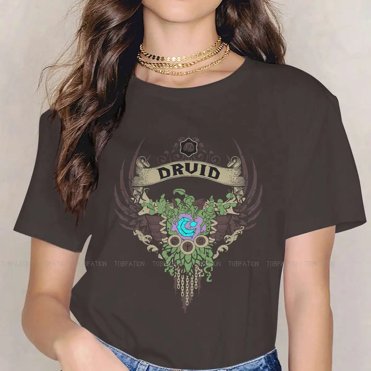 

World of Warcraft TShirt for Woman Girl DRUID ELITE EDITION Essential 4XL Leisure Tee T Shirt Trendy Loose