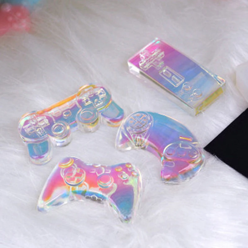 

4-Styles Game Consoles Handle Pendant Silicone Resin Mold Game Controller Cake Fondant Mold Jewelry Baking Making Tools