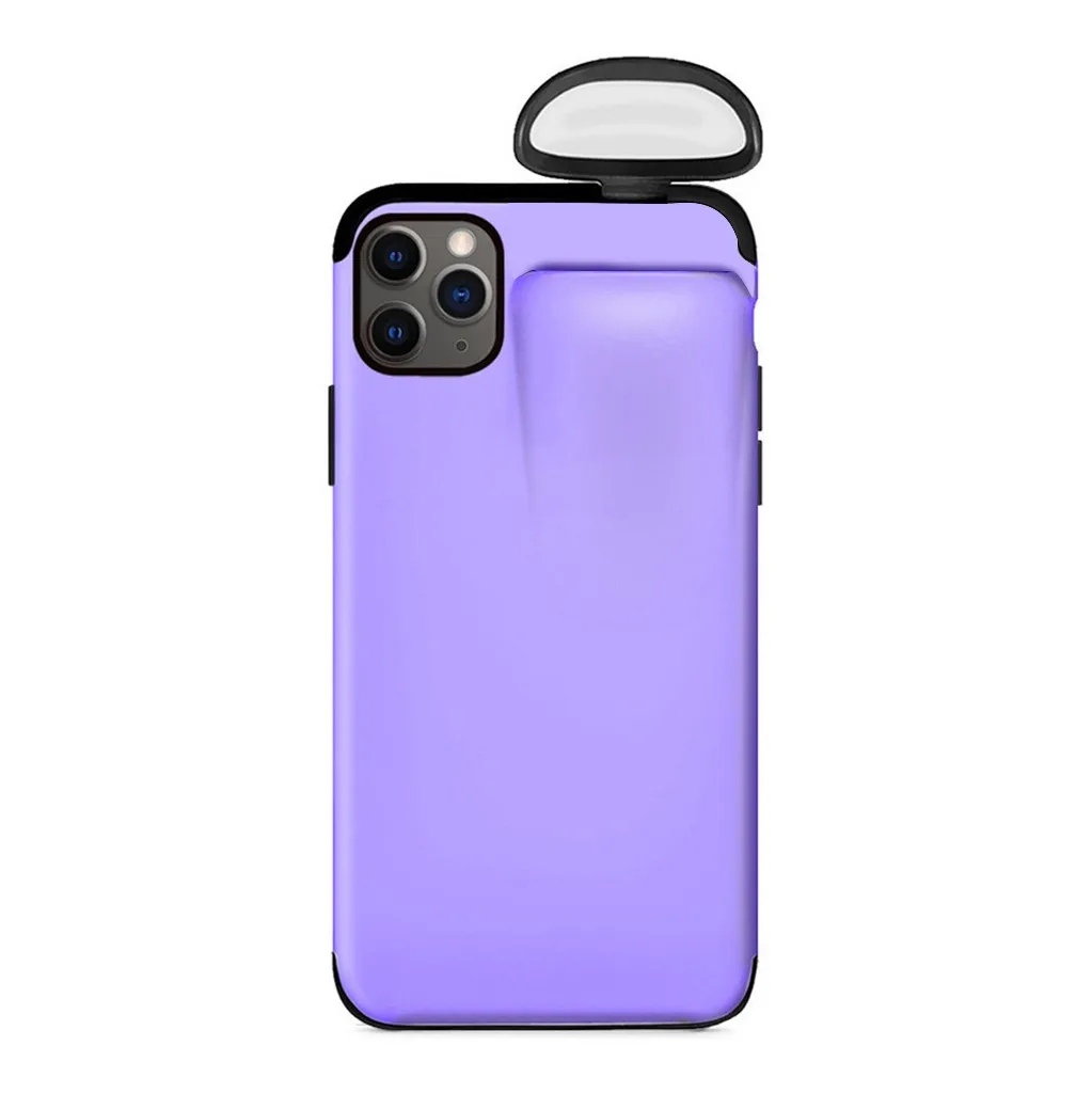 2 в 1 чехол для AirPods для iPhone 11 чехол для iPhone 7 Plus/8 Plus/X/XS Max/11 Pro Max чехол защитный чехол 19 октября
