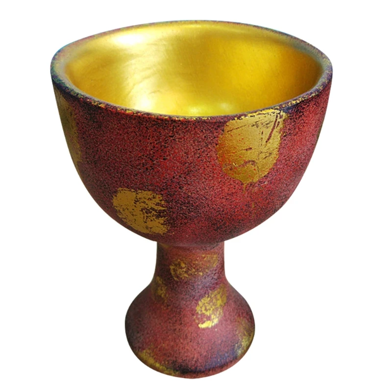 

Halloween Holy Grail Cup Famous Adventure Movie Props Christ Chalice Sacrifice Religious Resin Replica Collectible Decorative