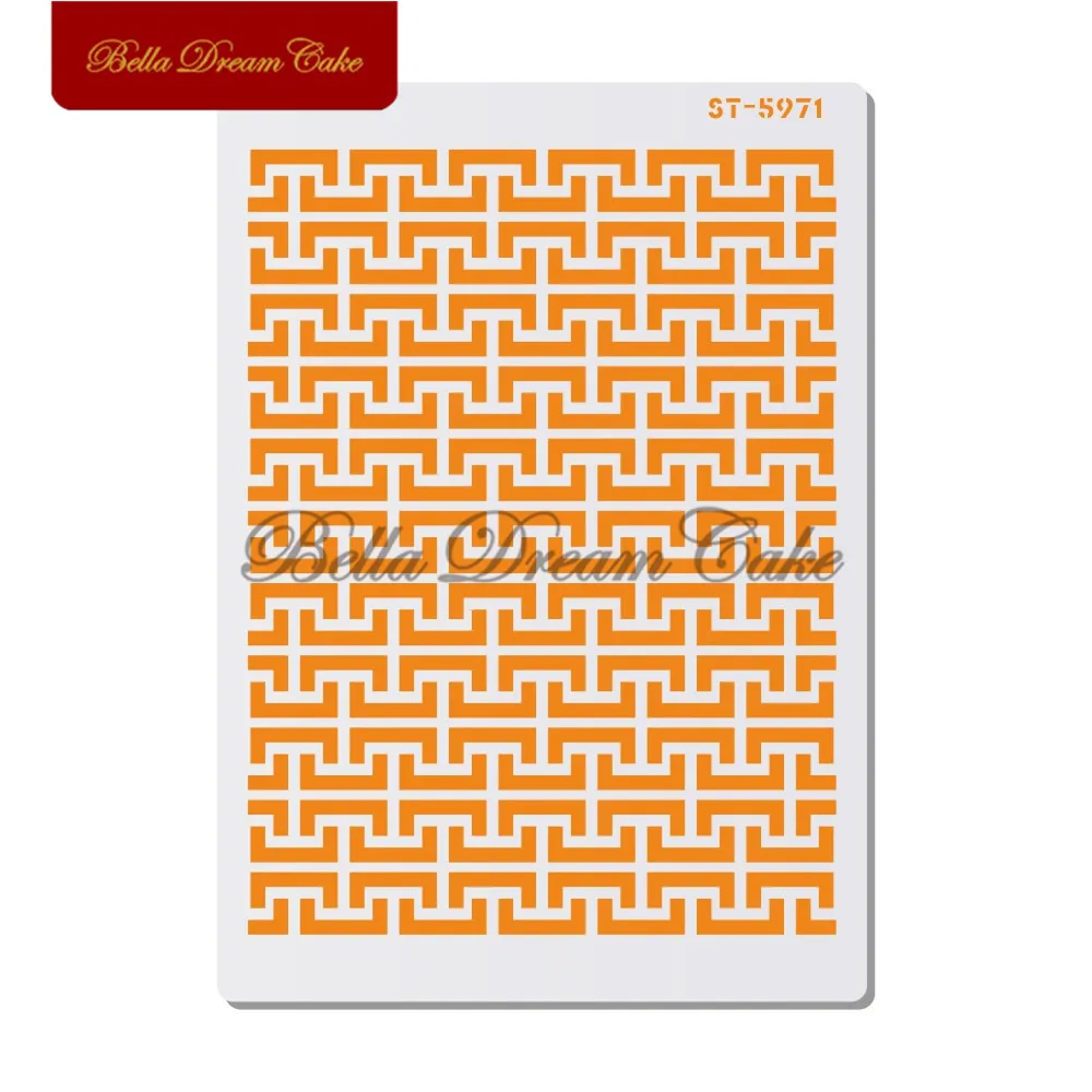 Вогнутый узор трафареты для торта настенные краски домашний декор DIY Скрапбукинг