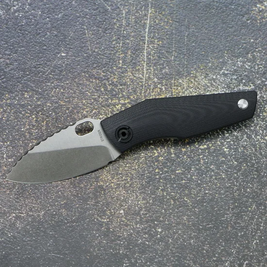Black G10 TIGEND SJ75 складной нож D2 blad titanium+ CF/G10 Ручка для кемпинга на открытом воздухе средство для охоты нож для фруктов тактика выживания EDC инструмент - Цвет: Black G10