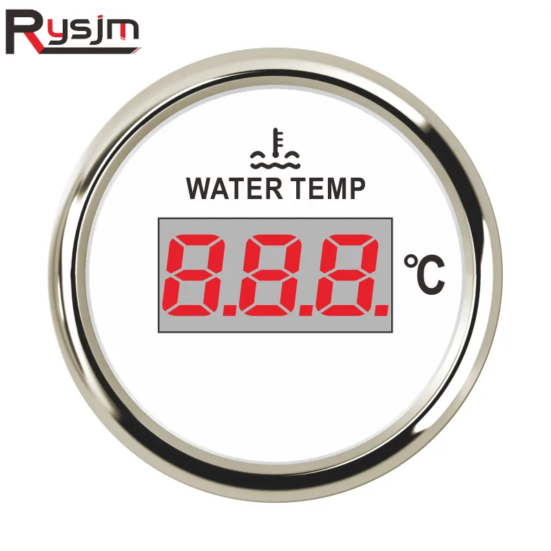 Цифровой измеритель температуры воды для автомобиля лодки 52 мм с подсветильник