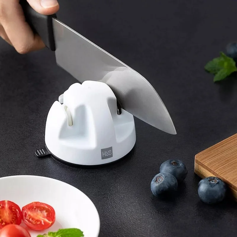 Mini Double-Wheel Knife Sharpener Kitchen Gadget Sharpening Stone Whetstone Sharpening Tool Grindstone Kitchen Tools