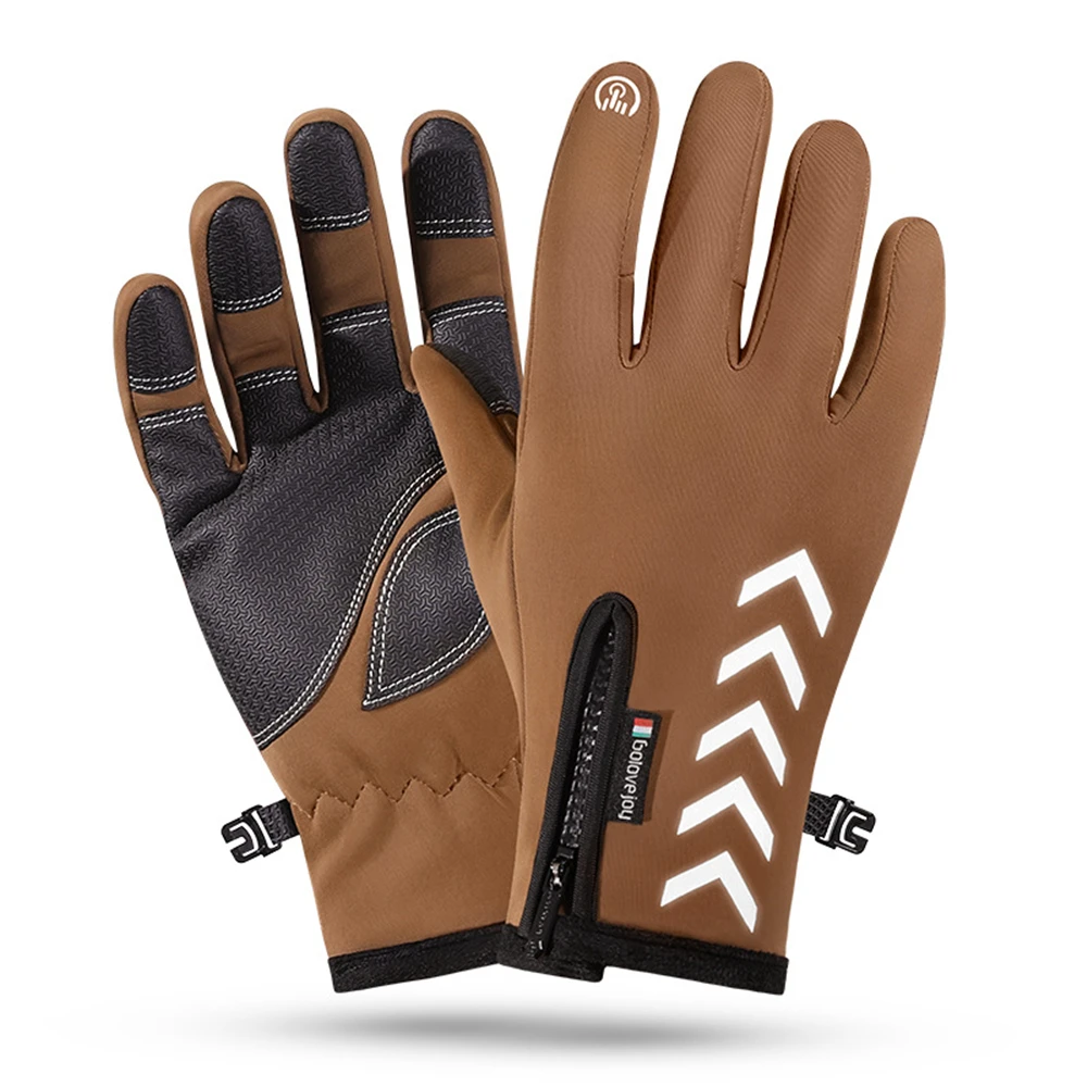 Спортивные зимние перчатки велосипедные водонепроницаемые теплые