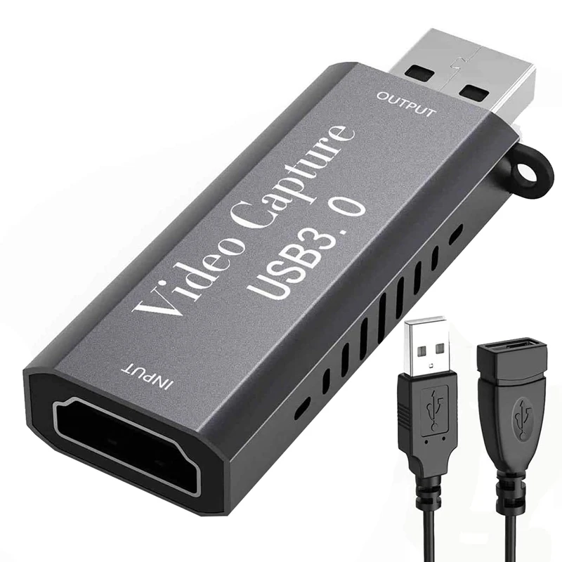 

Video Capture Card, HDMI-Compatible Video Capture Card, 4K HDMI-Compatible to USB 3.0 Game Capture Device