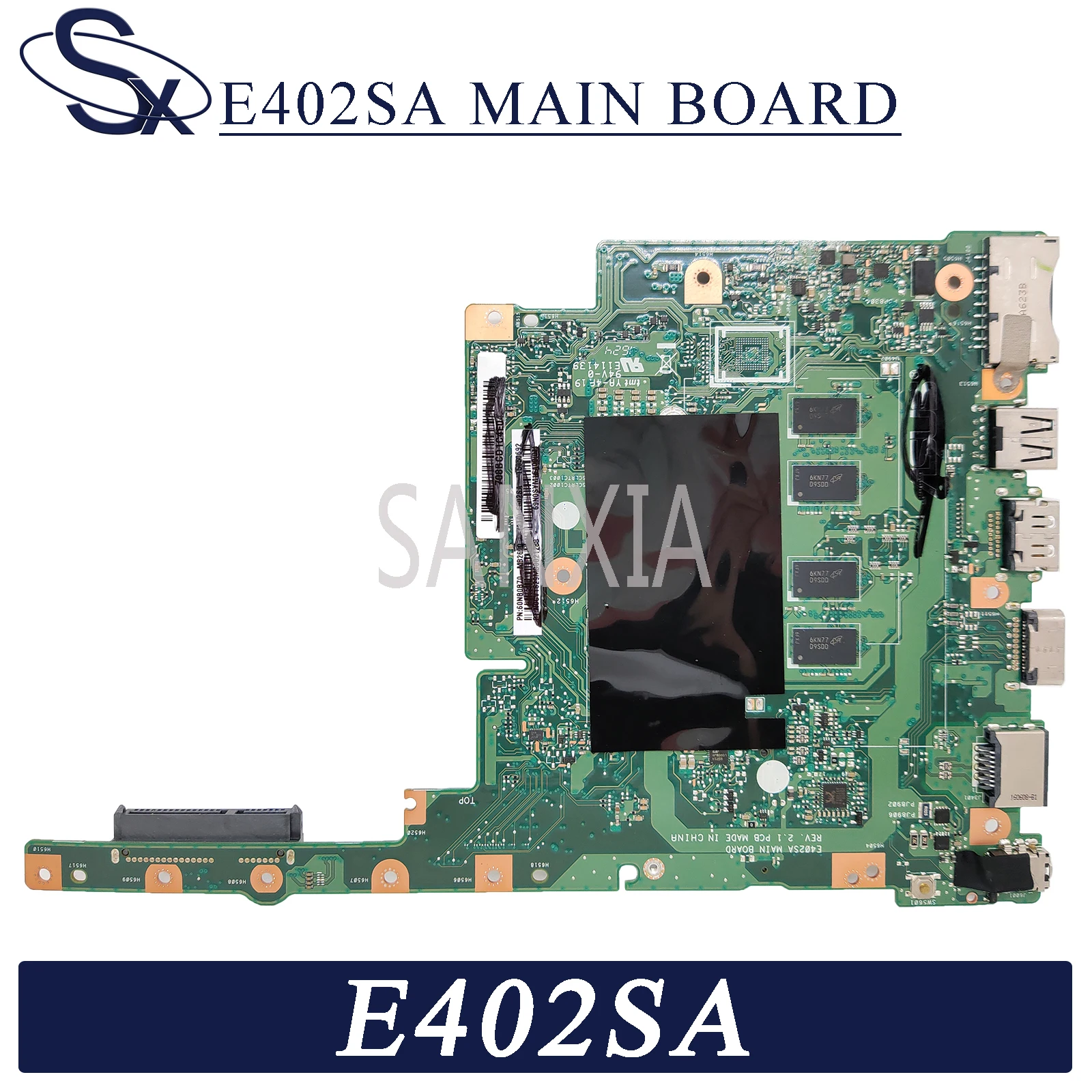 kefu e402sa laptop motherboard for asus e402sa e402s 14 inch original mianboard ddr3l 8gb ram n3710 cpu free global shipping