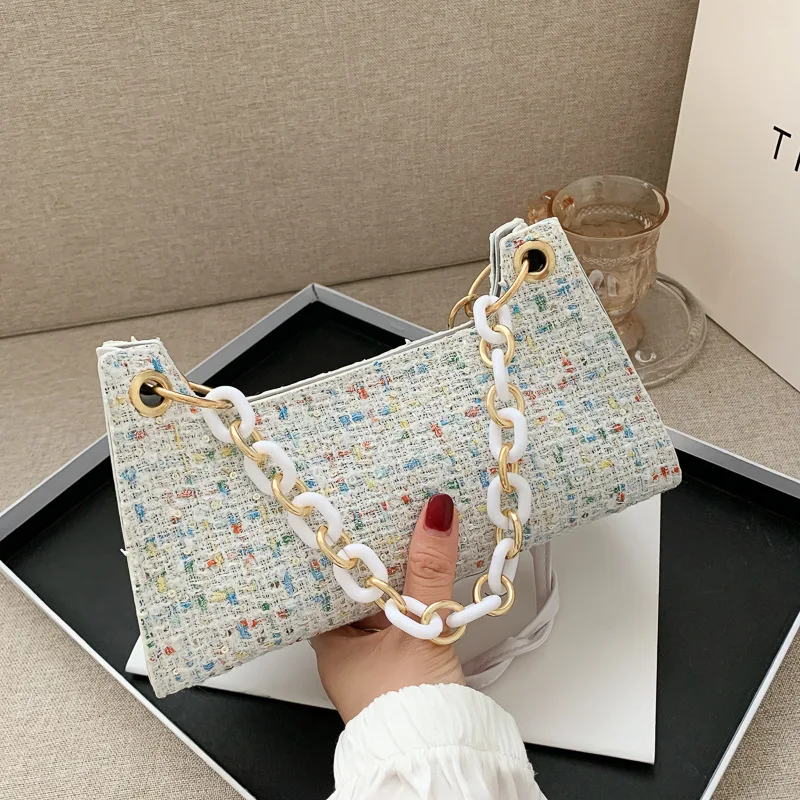 

New Texture Niche Web Celebrity Popular Bag Female 2020 New Fashion Braid Underarm Bag One-shoulder Cross-body Bag