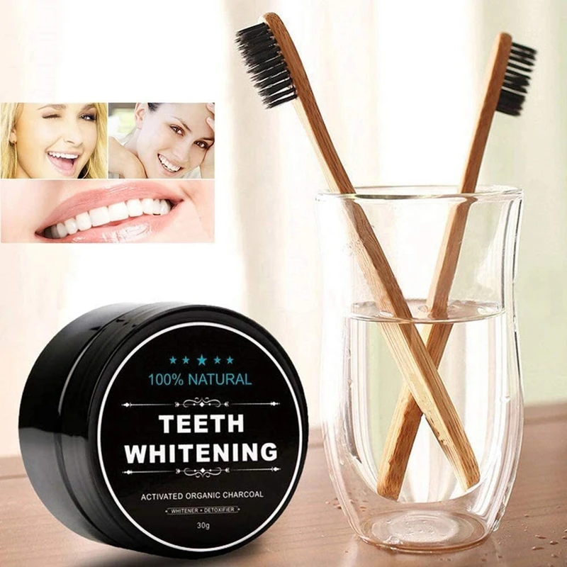 

30g Teeth Whitening Powder Dental Charcoal Oral Hygiene Care Natural Stain Remove Bamboo Activated Carbon Teeth Whitener Powder