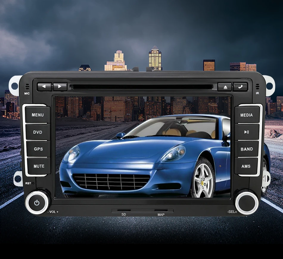 Eunavi 2din 7 дюймов Восьмиядерный Android 9,0 Автомобильный Dvd радио плеер Gps Navi для Vw Skoda Polo Passat B6 Cc Tiguan Golf 5 Fabia Wifi Rds
