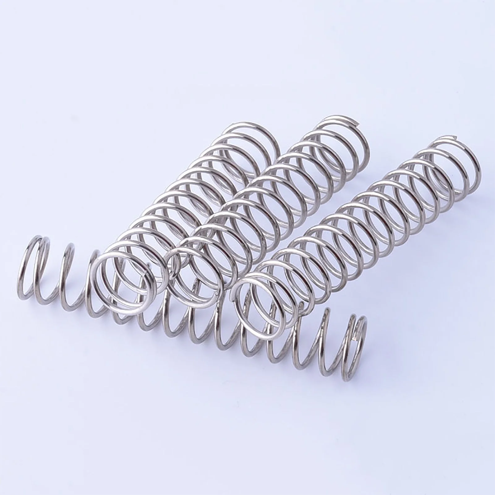 

0.8x14mm, 304 Stainless Steel Compression Spring, 0.8mm Wire Diameter, 14mm Outer Diameter, 10-50mm Free Length, 10PCS