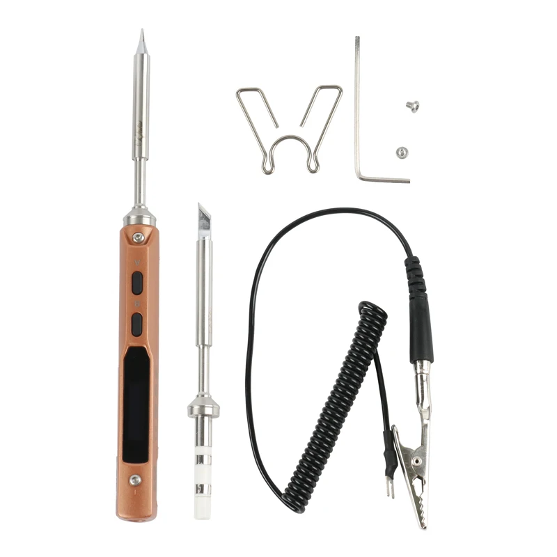 Регулируемый Интеллектуальный Электрический паяльник цифровой TS100 сварочный