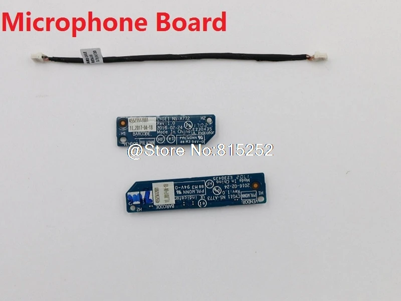 

For Lenovo YOGA 710-11IKB 710-11ISK 80TX Audio Board 5C50L46122 Mic Touchpad Cable 5C50L46150 Microphone Board 5C50L46173 NEW