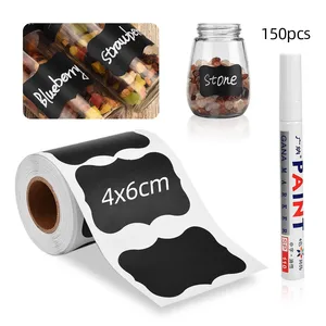 Наклейки для специй 150 шт., кухонные этикетки, банки, кладовые этикетки, органайзеры для хранения, водонепроницаемая доска для ярлык на банку специй, настенные Стикеры