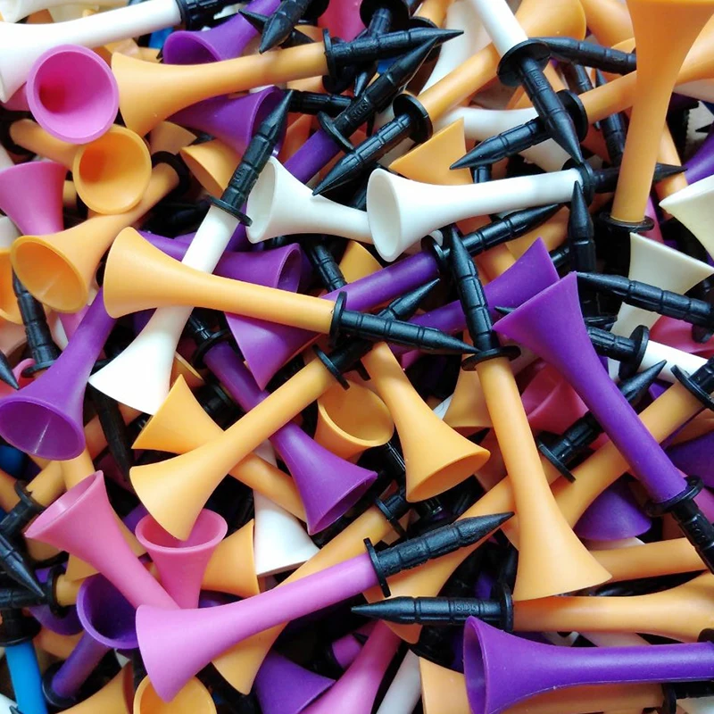 60 pcs / Lot Golf Rubber Tee Step Tees Multi colors 80 mm |