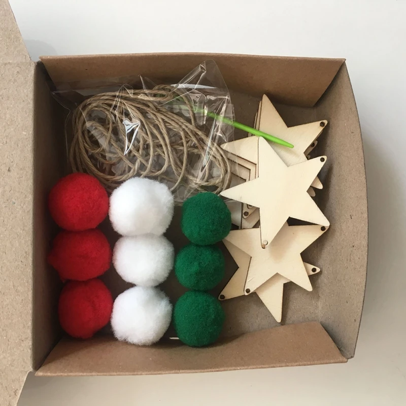 

Decoration Accessories 3 pcs star fur ball string pendant Home Decor Dropshipping Top