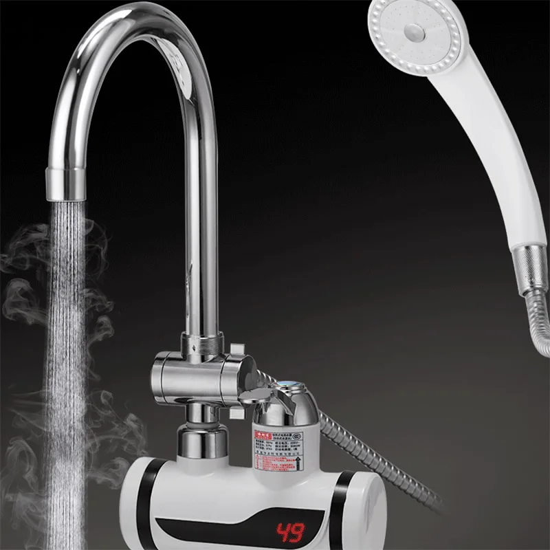 Кухонный кран с черной одной ручкой белый кухонный одним отверстием вращающийся